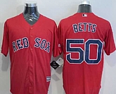 Boston Red Sox #50 Mookie Betts Red New Cool Base Stitched MLB Jersey